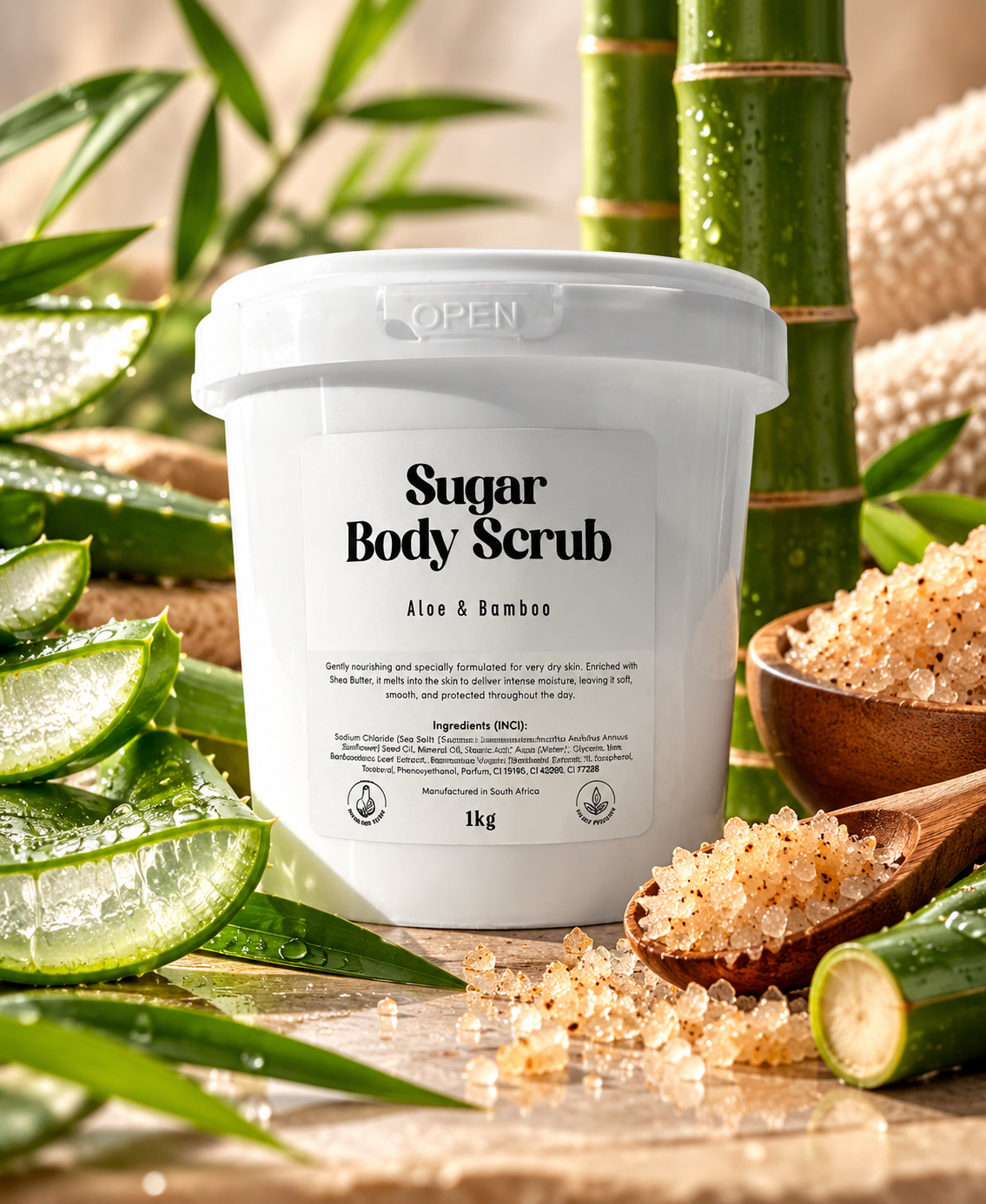 Fragranced Sugar Scrub - 1kg