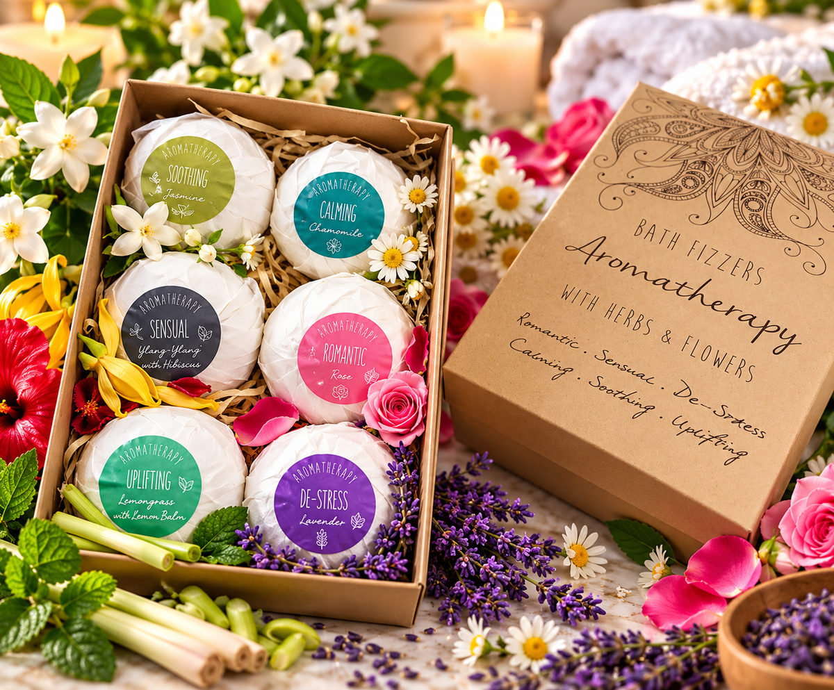 Aromatherapy Bath Bomb Gift Box - Each