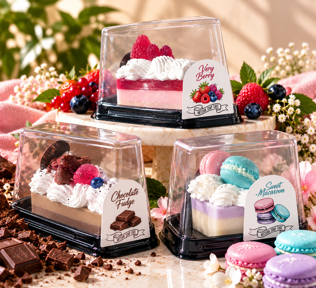 Soap Cake Slices