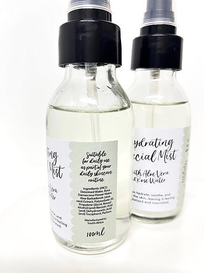 Hydrating Aloe and Rose Water Facial Mist - 100ml