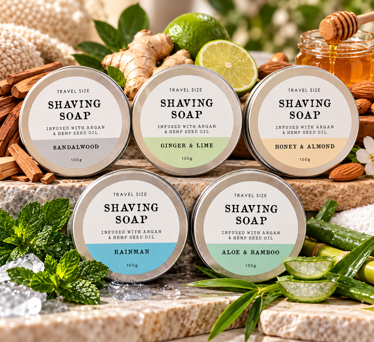 Shaving Soap in Tin - 100g