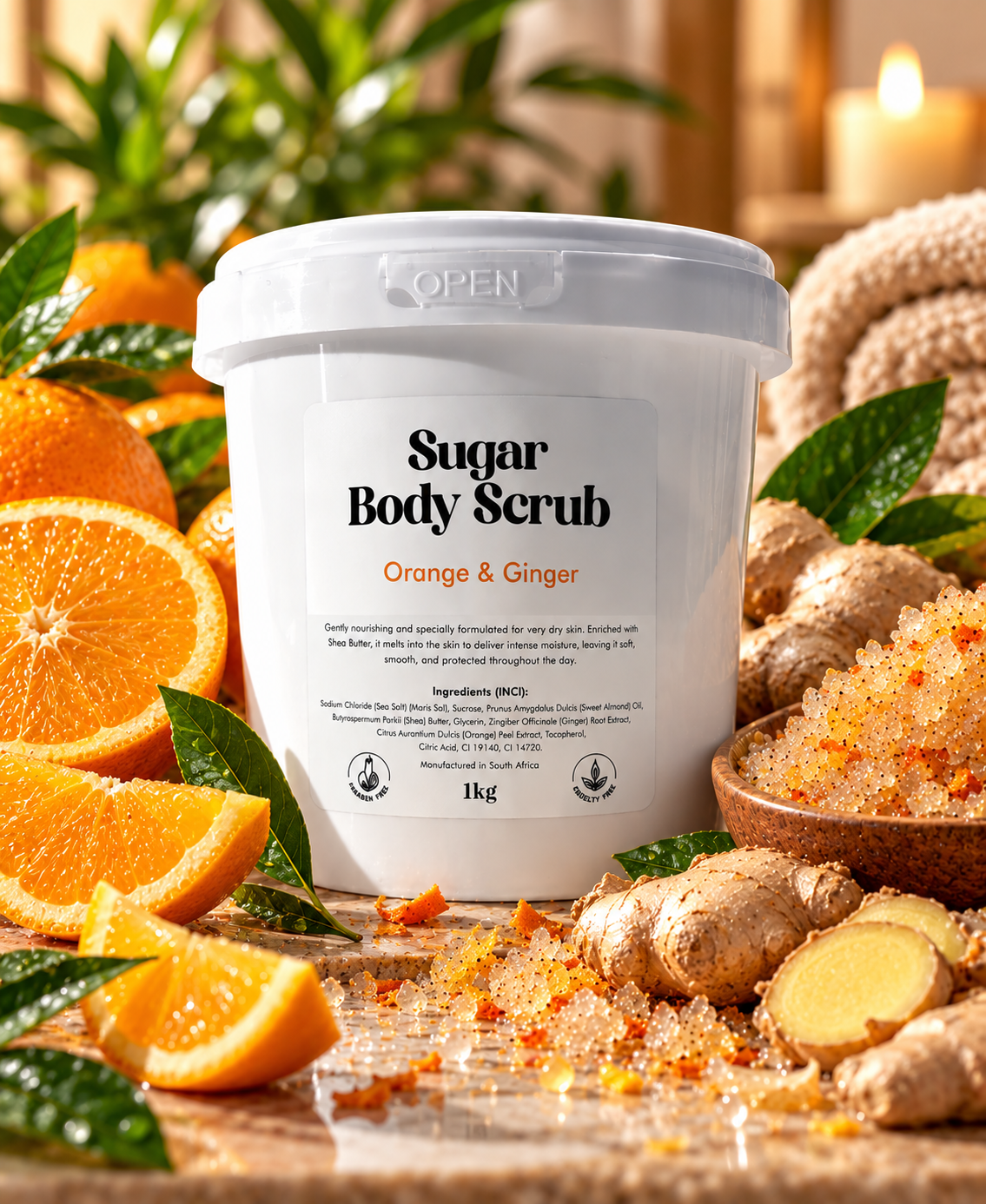 Fragranced Sugar Scrub - 1kg
