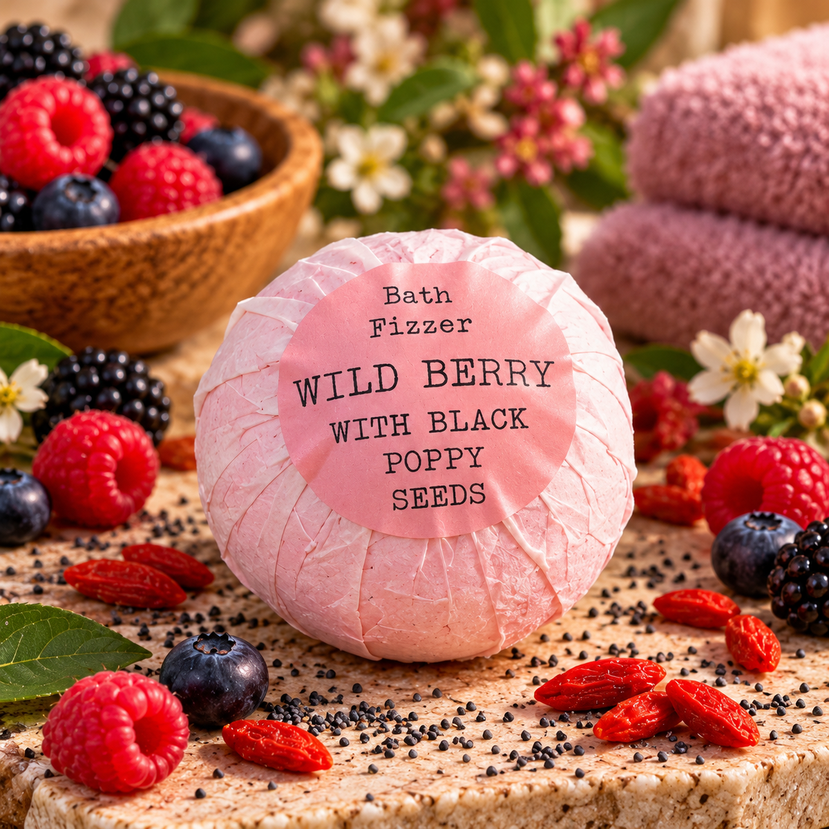 Wildberry Extract - Bath Bomb